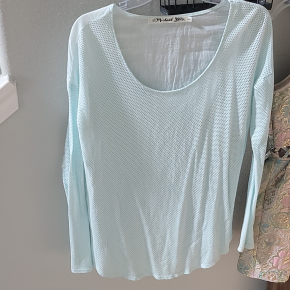 Michael Stars net and linen back - Picture 2 of 4